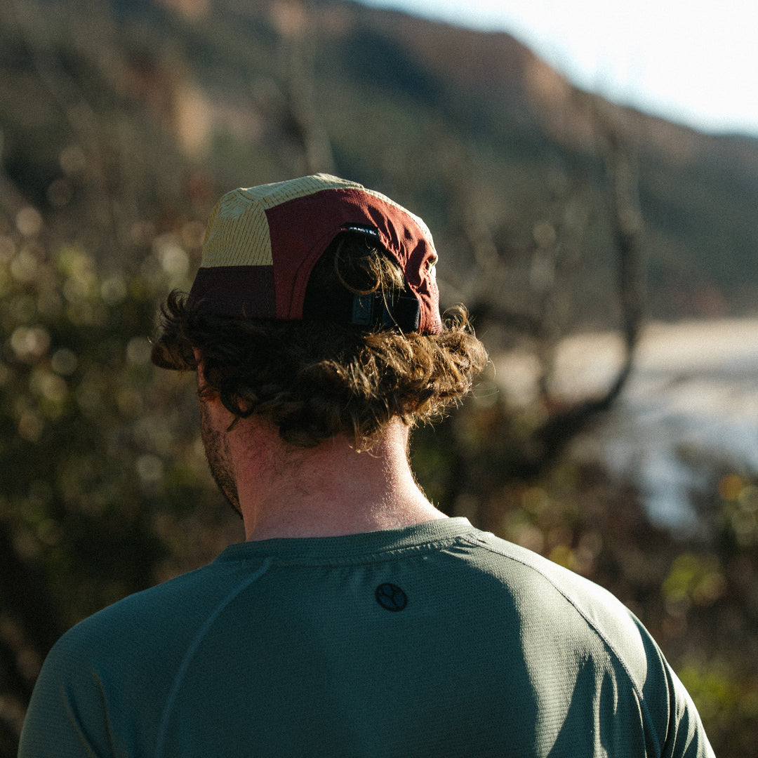 Brown Running Cap M-Series on Model