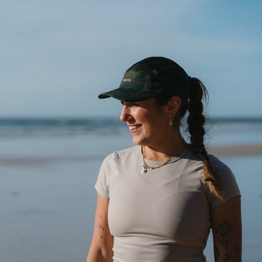 Green Running Cap R-Series on Model