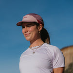 Purple Running Cap F-Series on Model