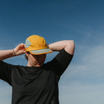 Yellow Running Cap F-Series on Model