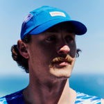 R-Series Performance Running Cap in Blue on Model