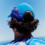 R-Series Performance Running Cap in Blue on Model