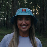 Runner wearing the Fractel B-EXOPLANET Bucket Hat