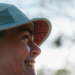 Blue Running Cap B-Series on Model