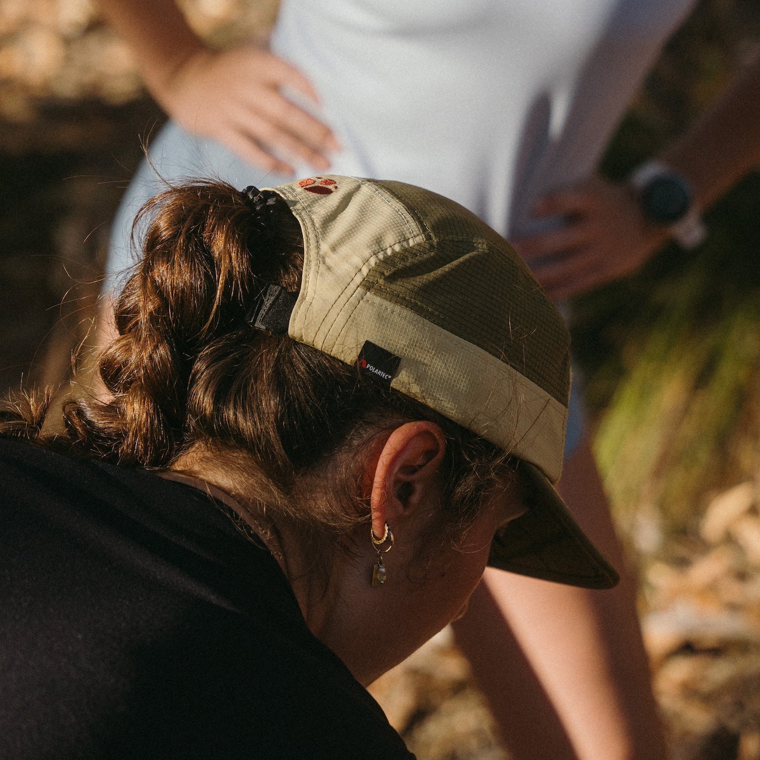 Brown Running Cap M-Series on Model