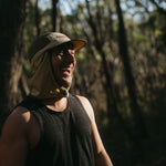 Brown Running Cap L-Series on Model