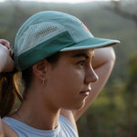 Blue Running Cap M-Series on Model