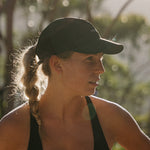 Black Running Cap E-Series on Model
