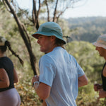 Blue Running Cap B-Series on Model