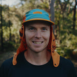 Runner wearing the Fractel L-ORBIT Legionnaire Hat