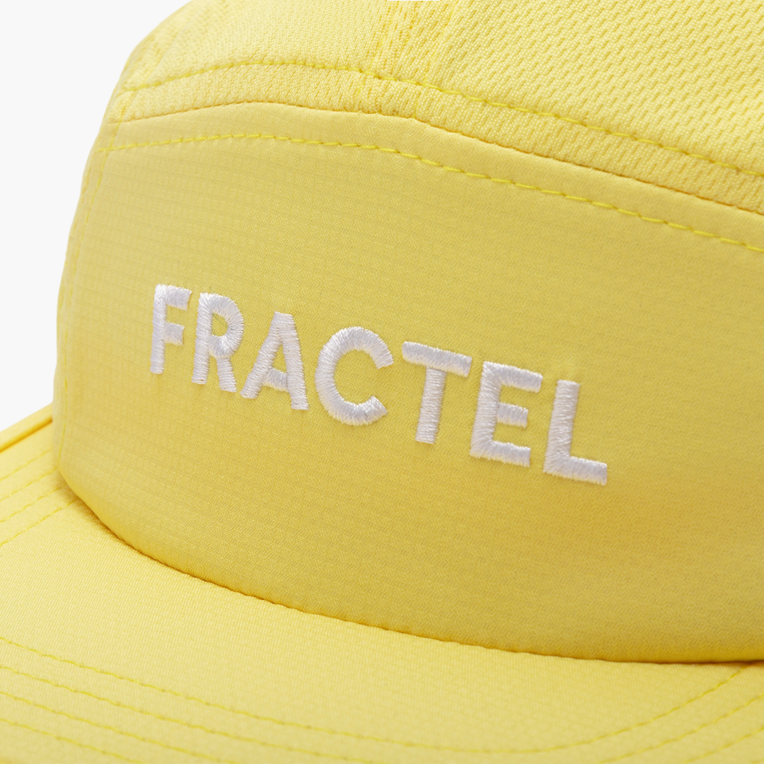 Close-up of Fractel M-Alba cap front panel fabric